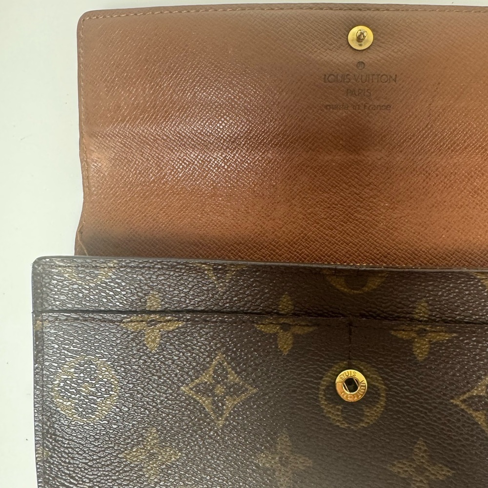 Louis Vuitton Monogram Coated Canvas Continental Wallet COA - Picture 9 of 16